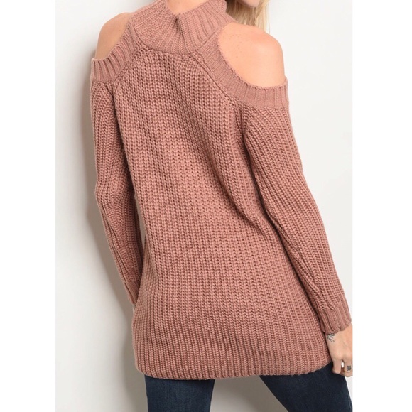 Blush Cold Shoulder Sweater - Picture 2 of 8